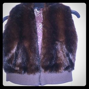 Faux fur vest, old navy